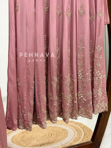 Heavy Handworked Anarkali Attire 8888