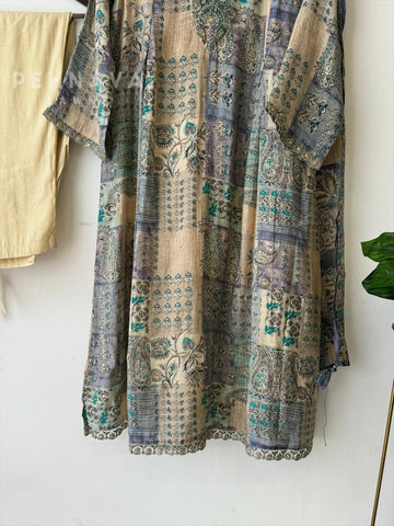 Muslin Anarkali Suit Set - Pehnava Lawns