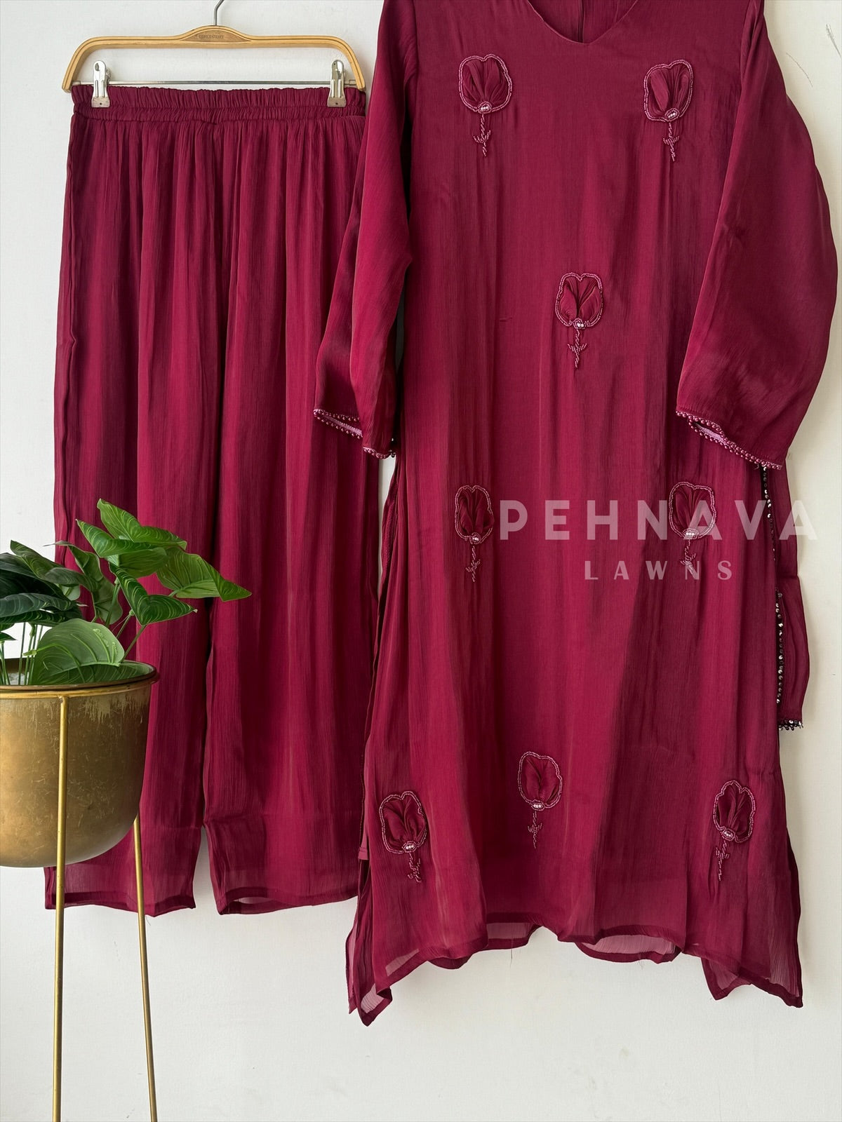 Shimmer A-line 3 peice Suit-3617 - Pehnava Lawns