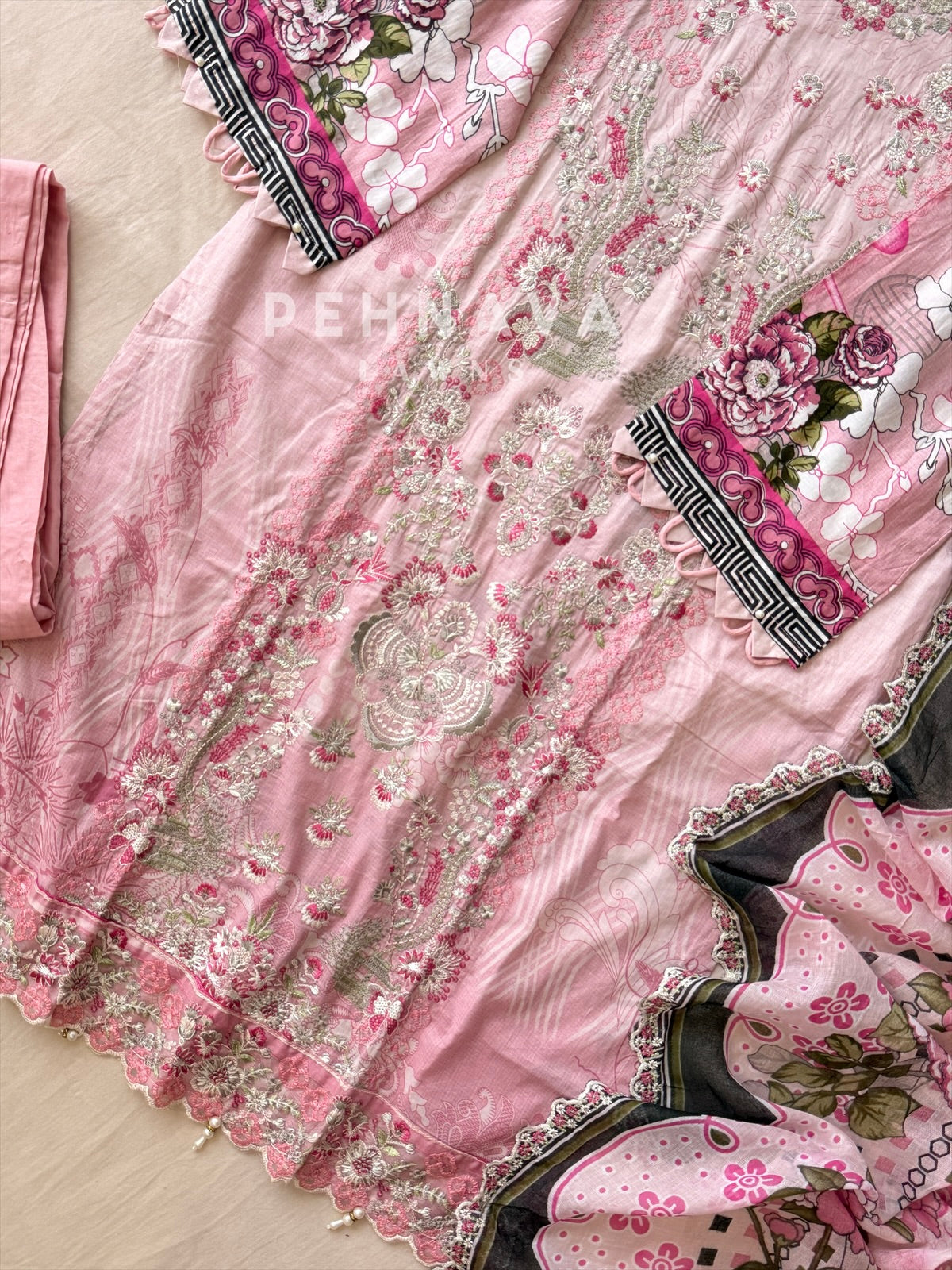 Printed Embroidered Ready to Wear Suit-2103