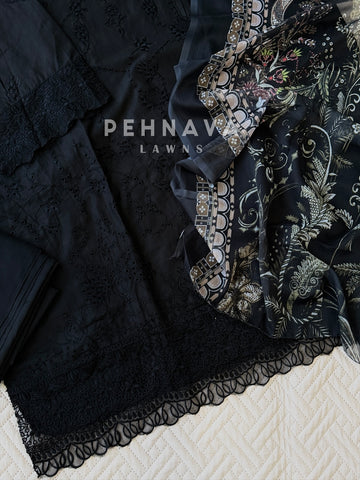 Embroidered Semi Stitched Suit-2186