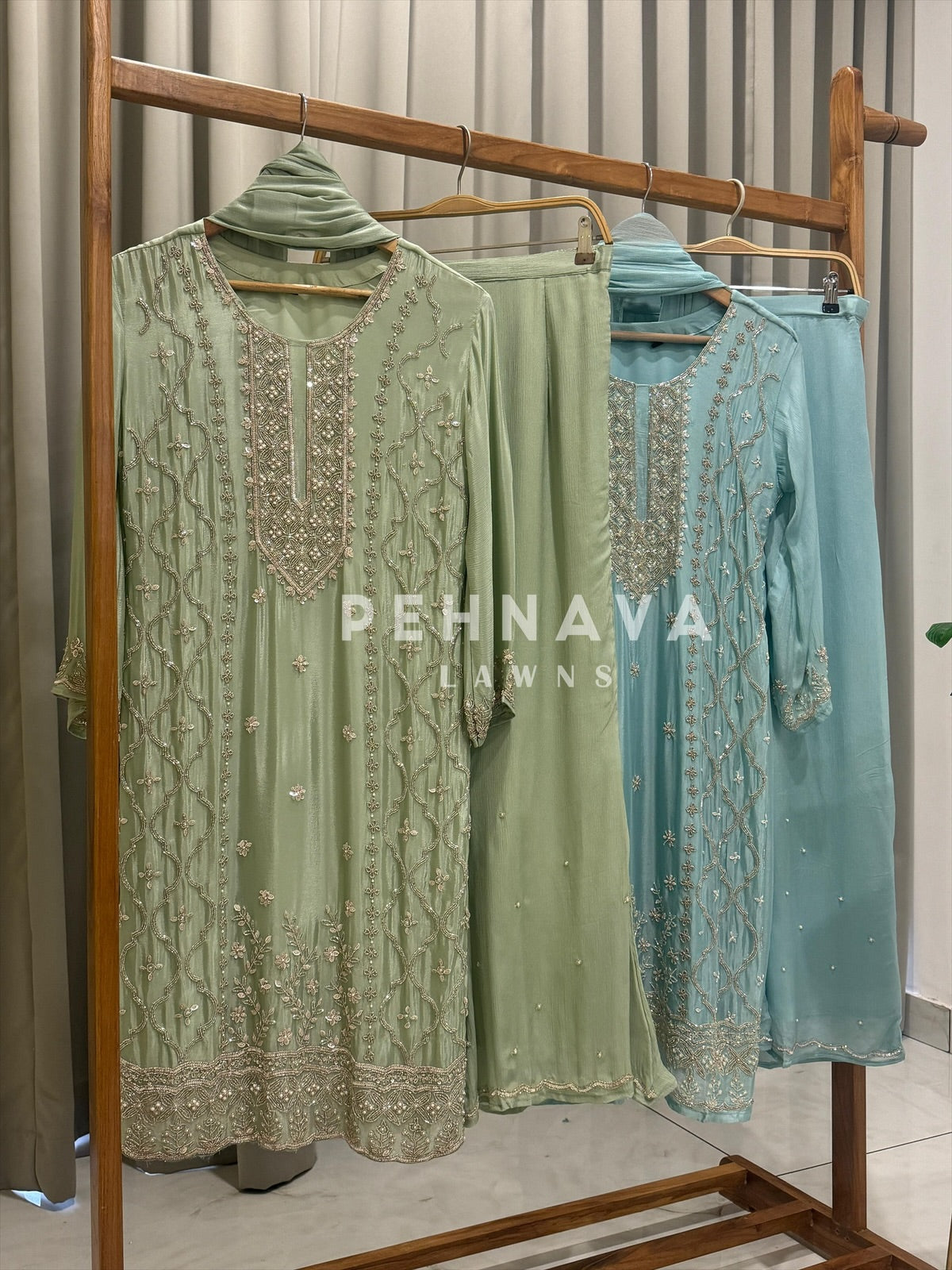 Premium Chinnon Attire - Pehnava Lawns