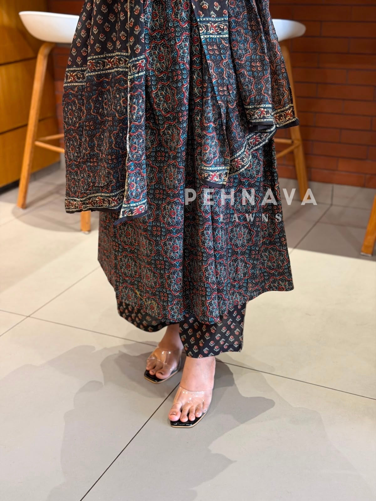 Halter Neck Printed Three Piece Set SN 5316