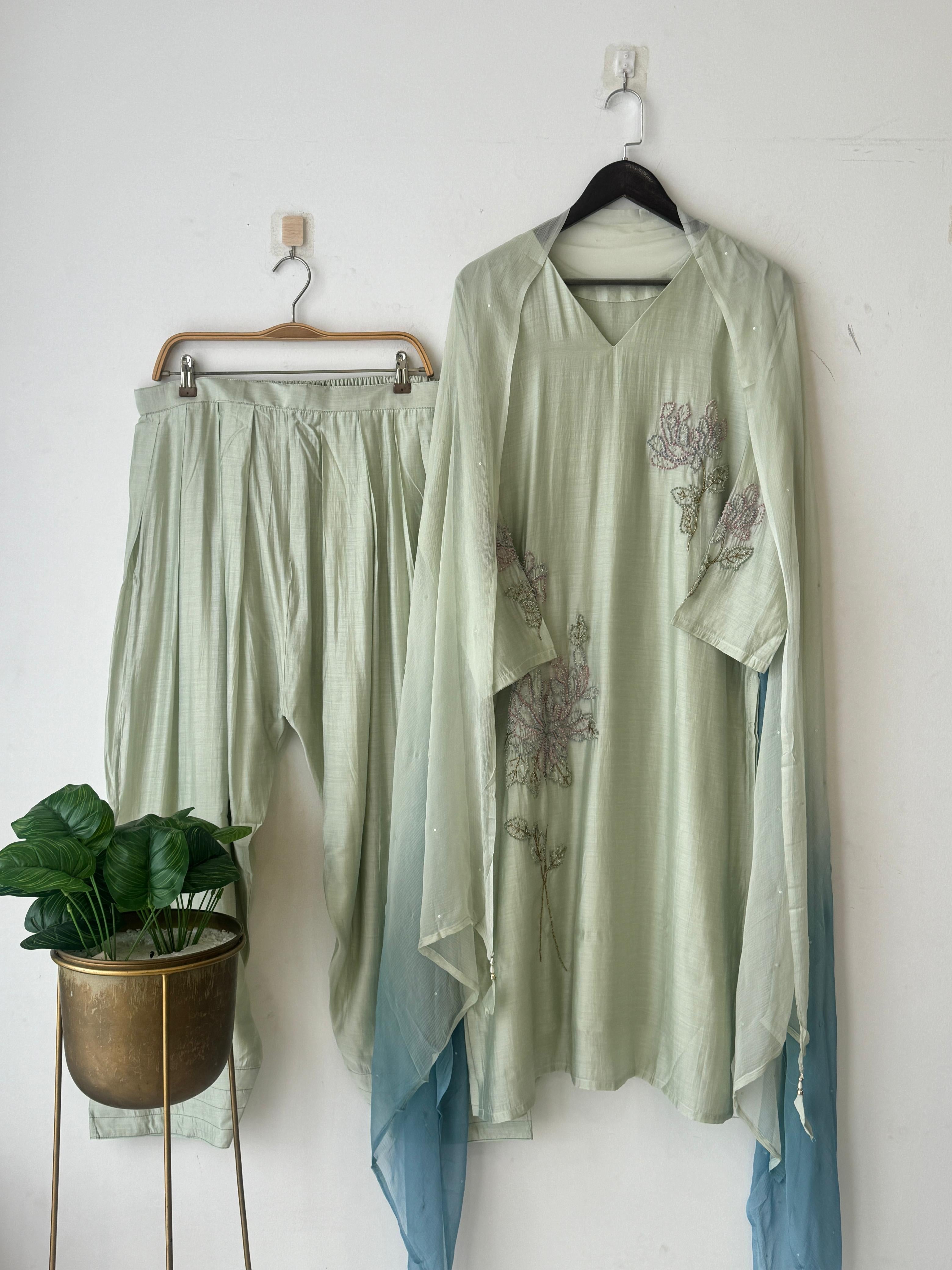 Mul-chandheri Farshi shalwar-3994 - Pehnava Lawns