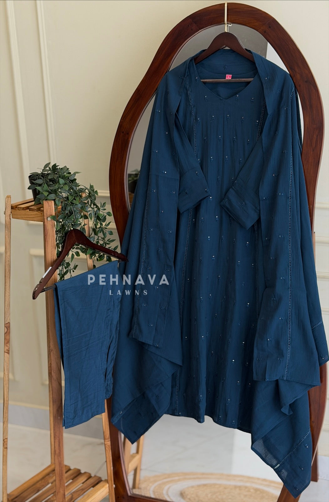 Sequin Butti Embroidered Suit Set