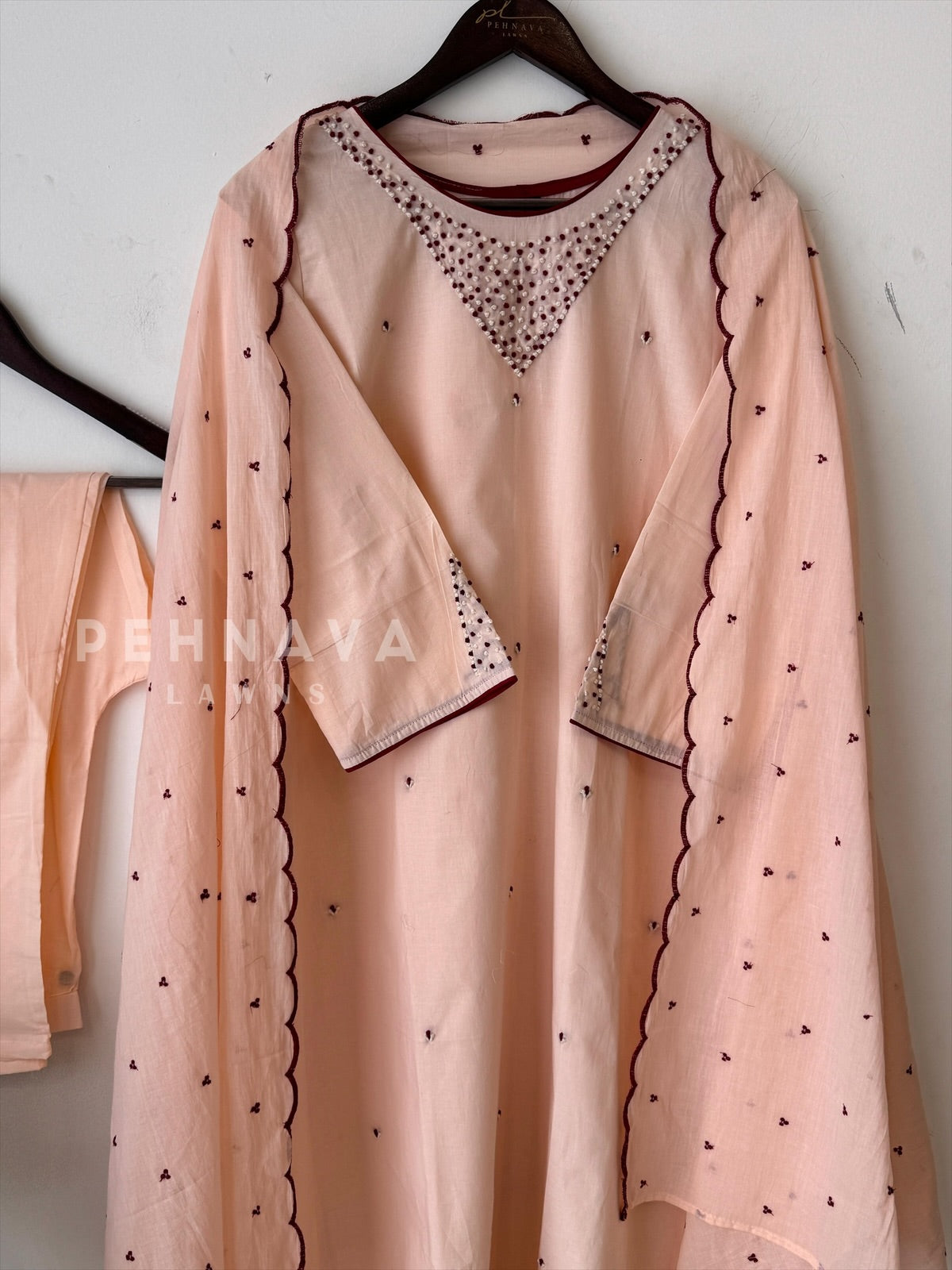 French Knot detailed Suit Set