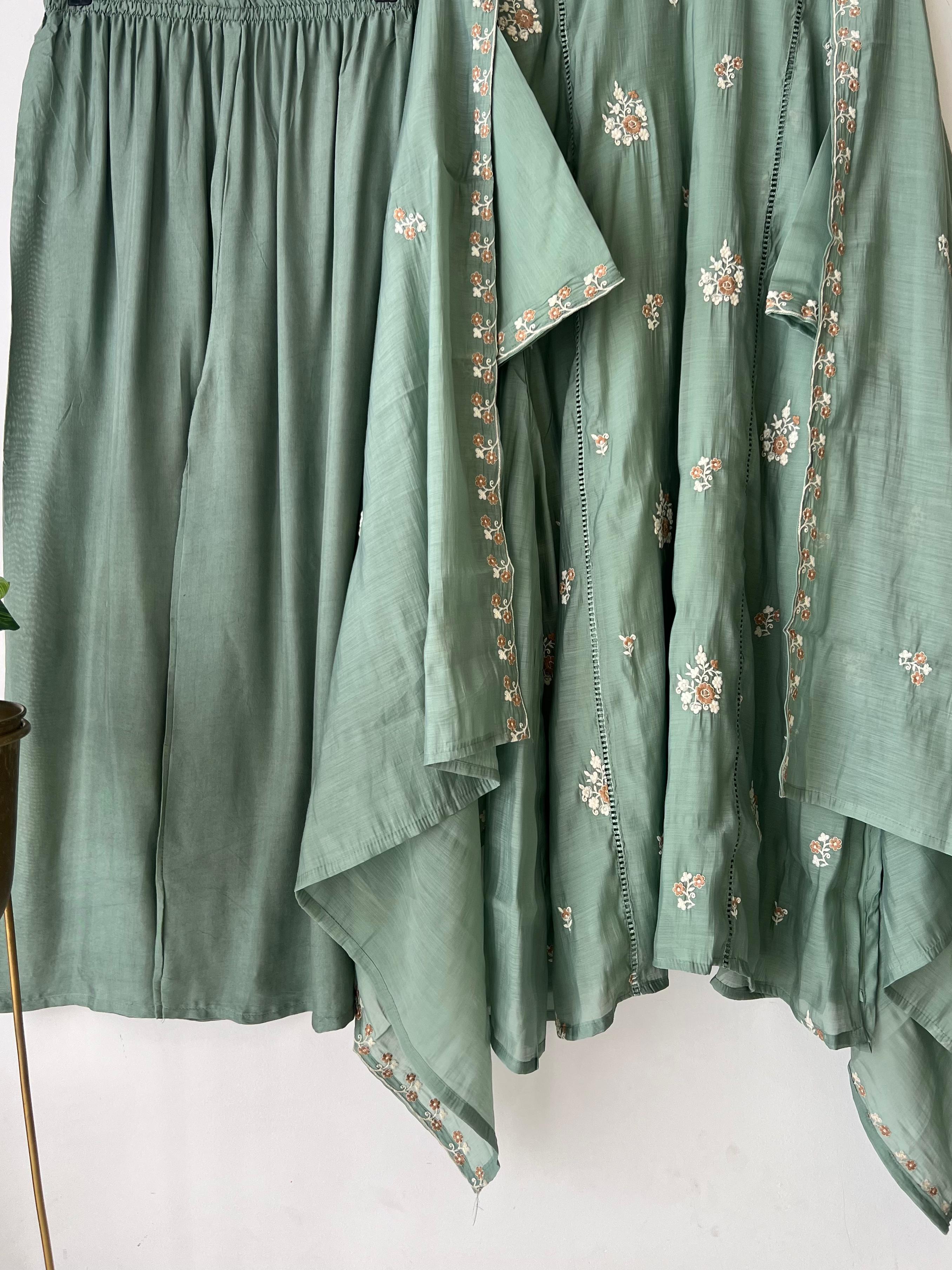 Floral Chanderi Ethnic Suit-3482 - Pehnava Lawns