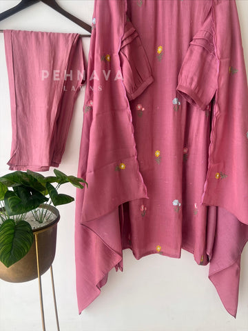 Floral Buti Embroidered Suit