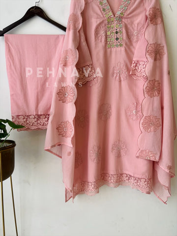 Classic Mirror Work Set - Pehnava Lawns
