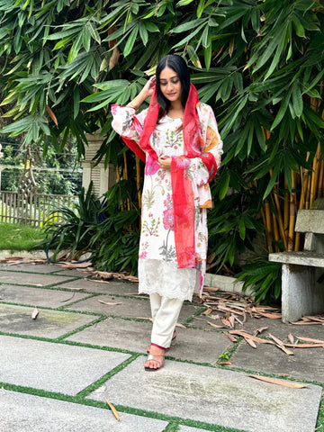 Floral Patterned Casual Pak-Suit-1