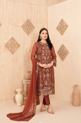 Tawakkal Afsanay Premium Semi Stitched Suit D-4906
