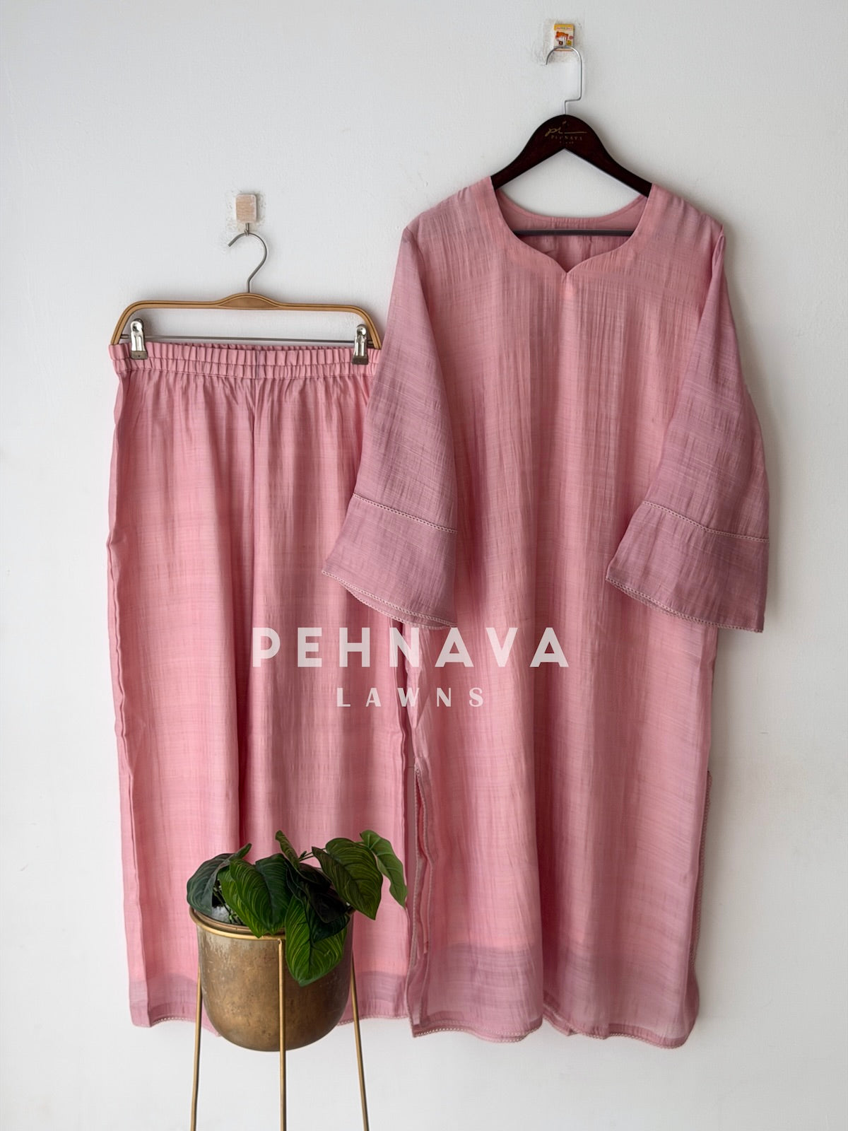 Minimal Imported Kurta & Pants Two-Piece Co-ord Set B286