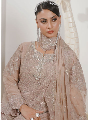 GLAMOURA BY NOOR'S SEMI-STITCHED 3PC | D-04
