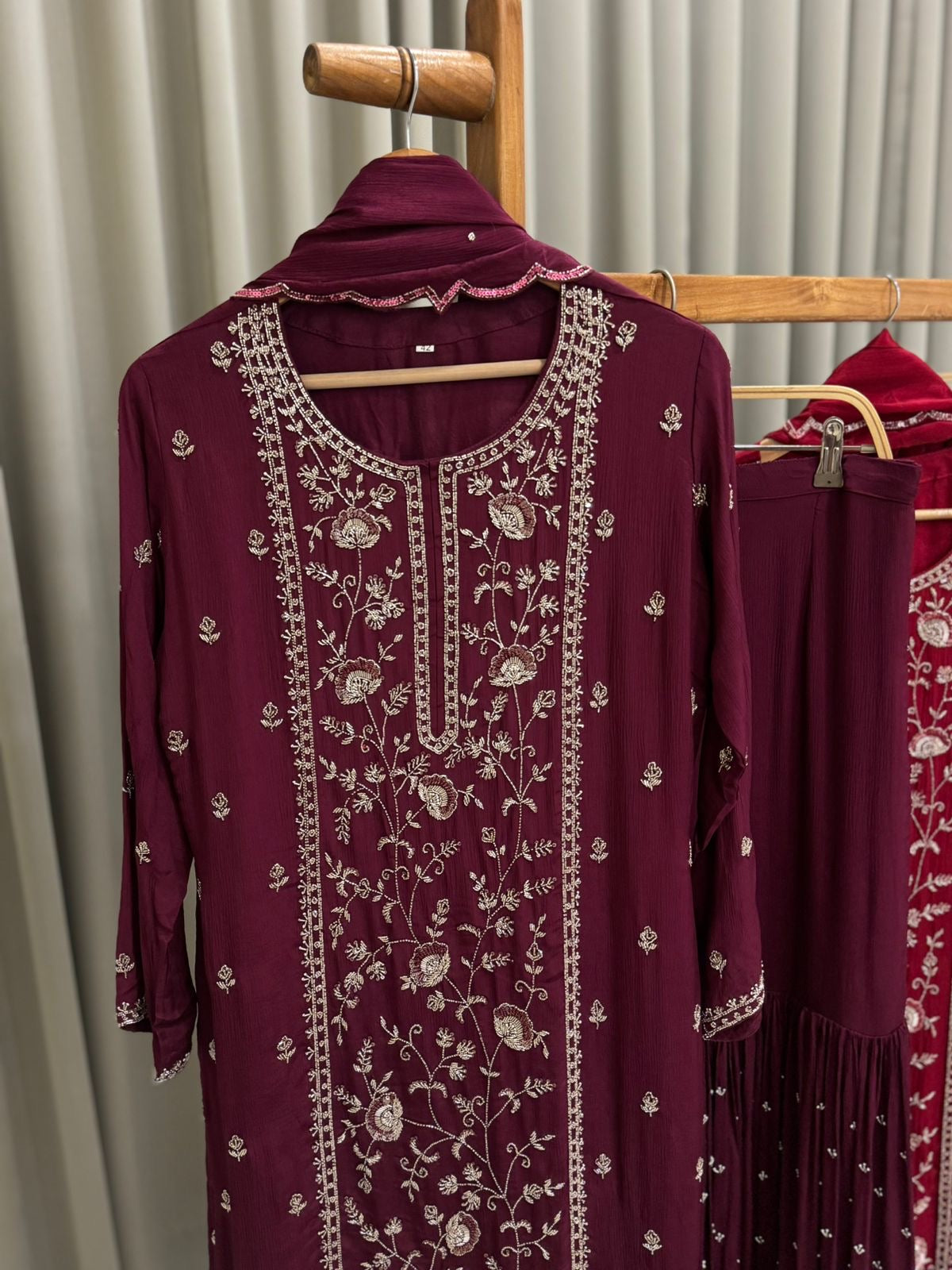 Pure Heavy Handworked Chinnon Suit-0191