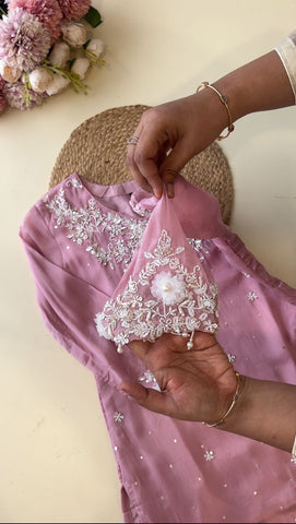Chinnon handworked suit with Neck detailings