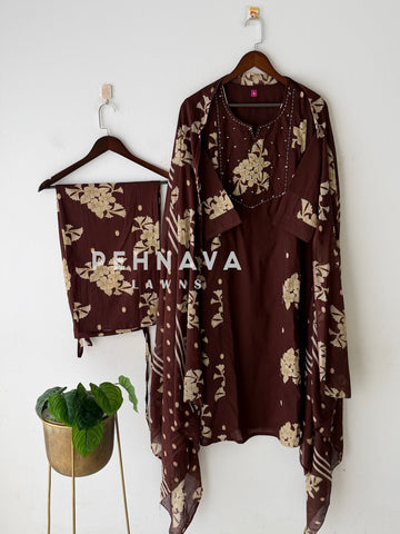 Cotton Printed Three Piece Set-133