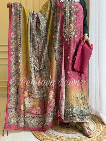 Premium viscous muslin suit-230