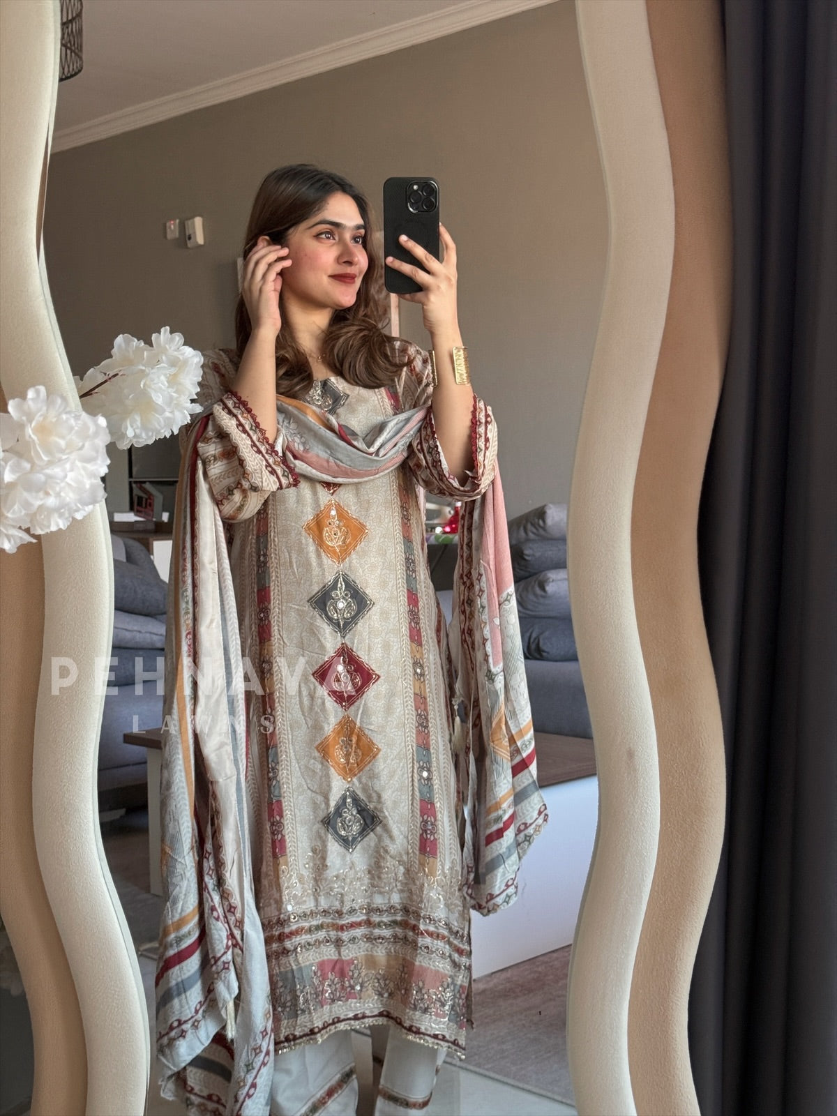 Premium Viscous Muslin Suit 288