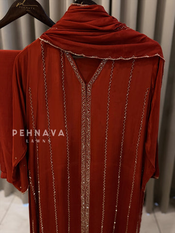 Premium Crepe Zigzag Ensemble - Pehnava Lawns