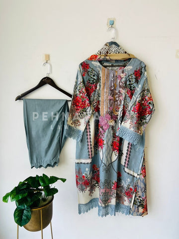 Signature Lawn Suit-1506 - Pehnava Lawns