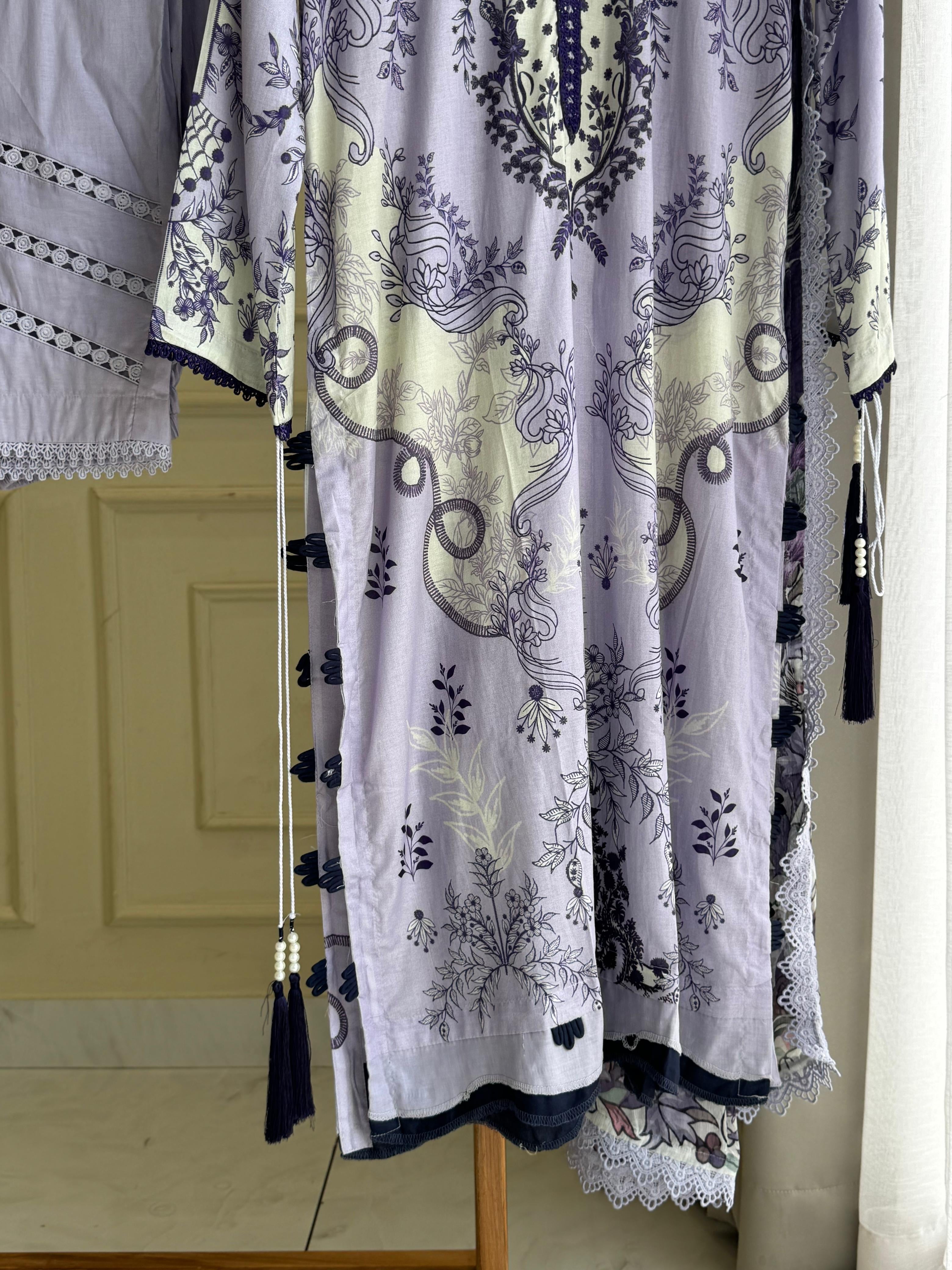 Casual Fit Lawn Suit- 08921