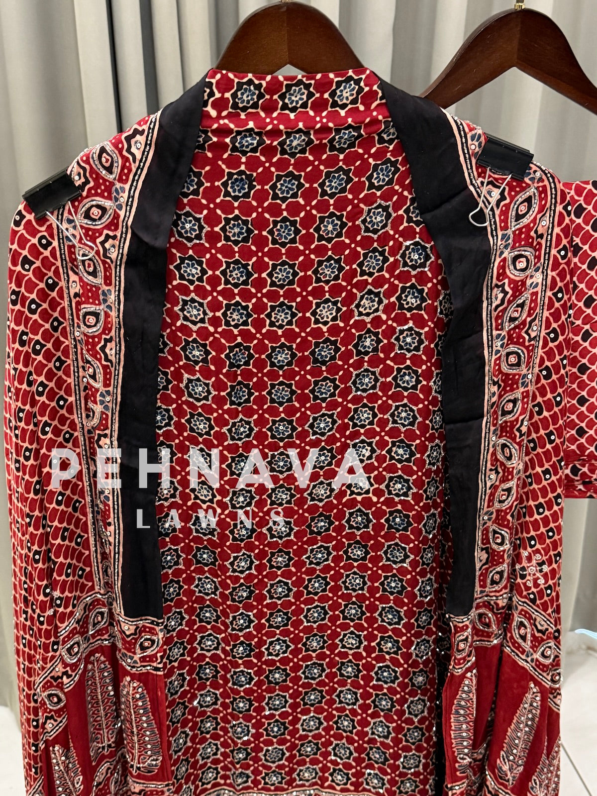 Ajrak Printed Unstitched Suit