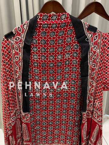 Ajrak Printed Unstitched Suit