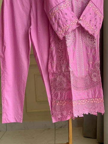 Binsaeed Pakistani Embroidered lawn Suit-0856