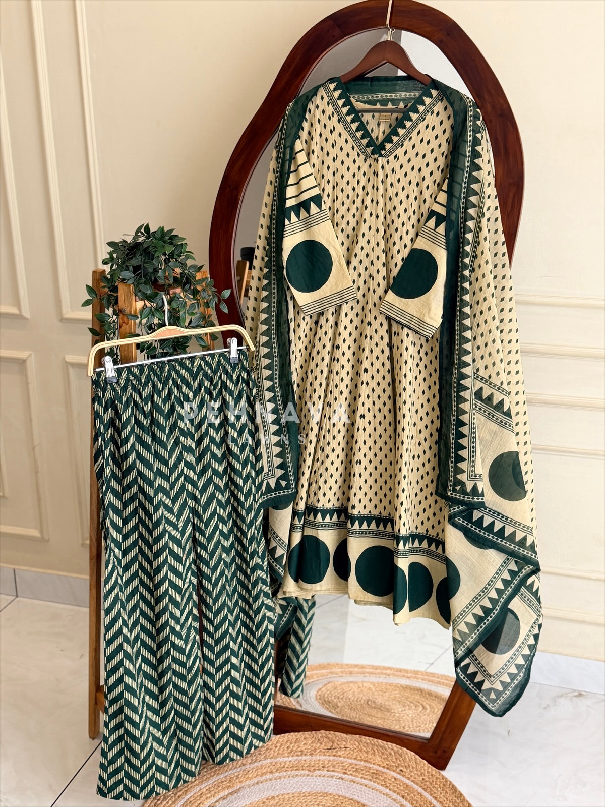 Block Printed Cotton Suit Set