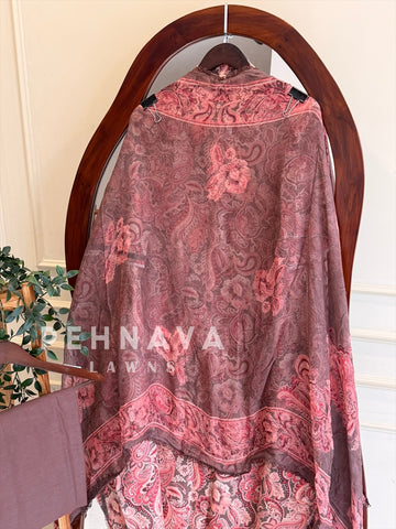Paisley Printed Unstitched Suit (Dispatch Time 4-5 Days)