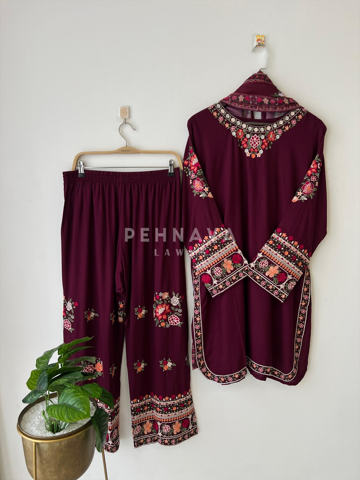 Floral Embroidered Suit- LRC 260 - Pehnava Lawns