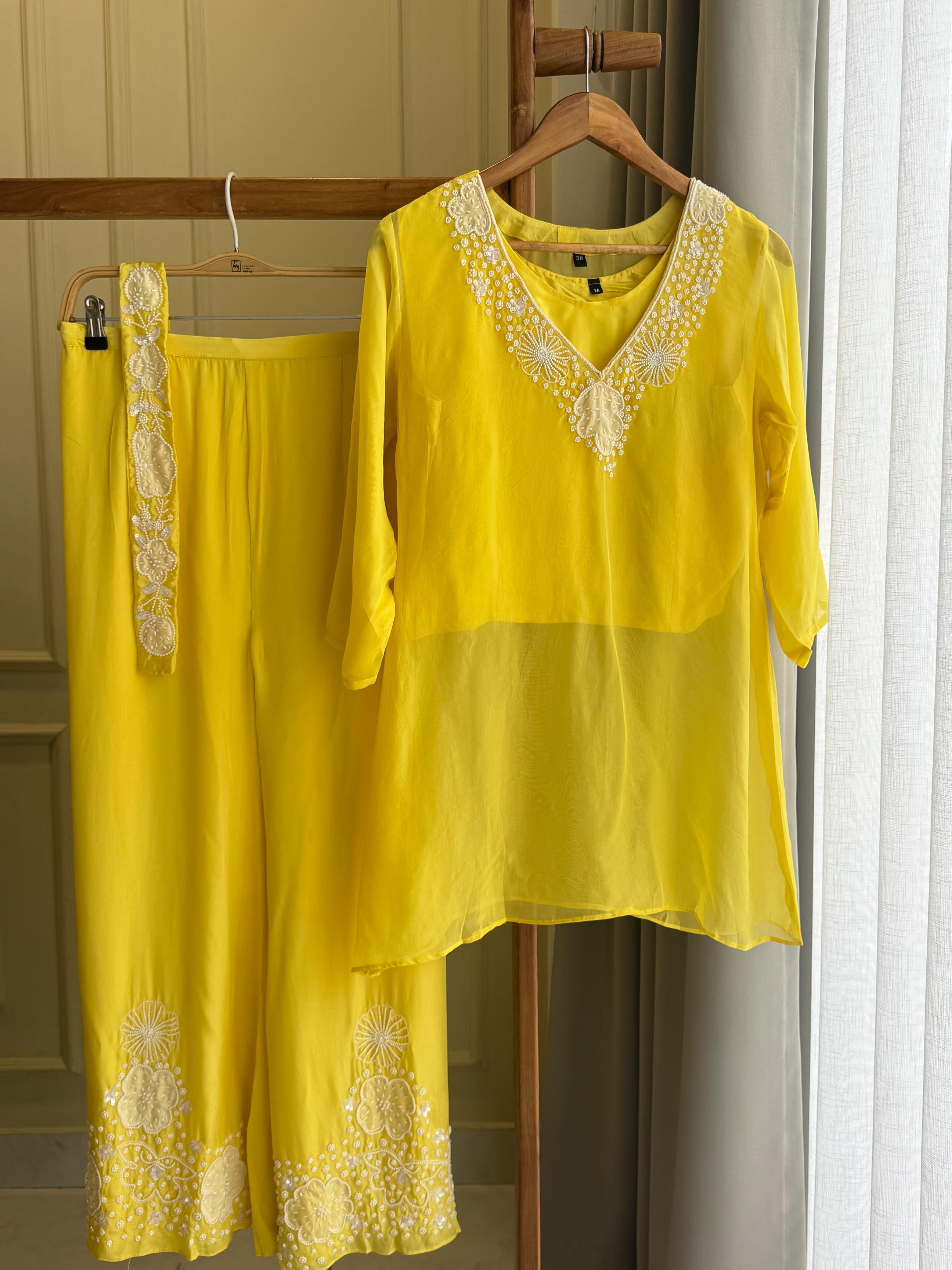 Indo-Western Hand-worked 2pc suit-34789