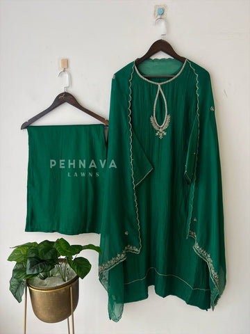 Premium HandWork Detailed chandheri Suit