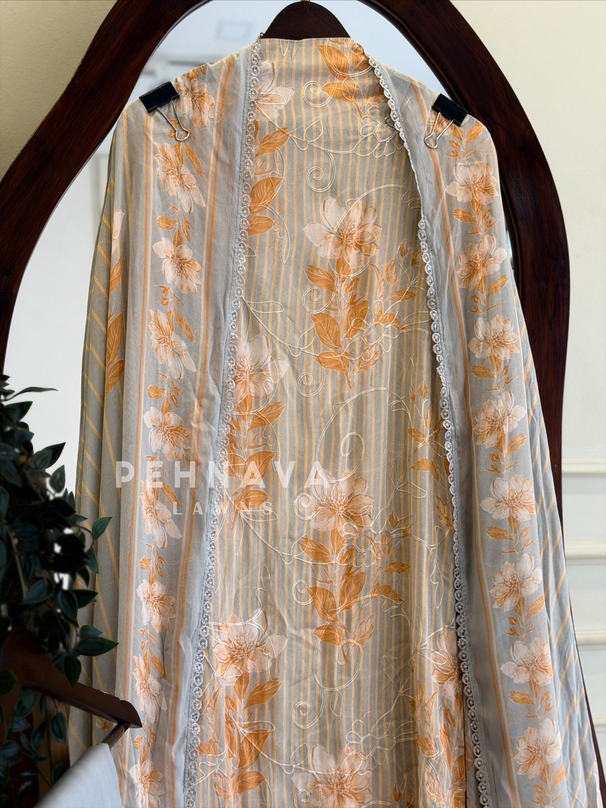 Floral Embroidered Unstitched Suit