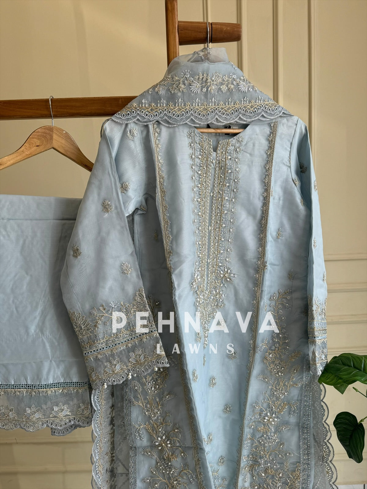 Premium Organza Party wear-shade1