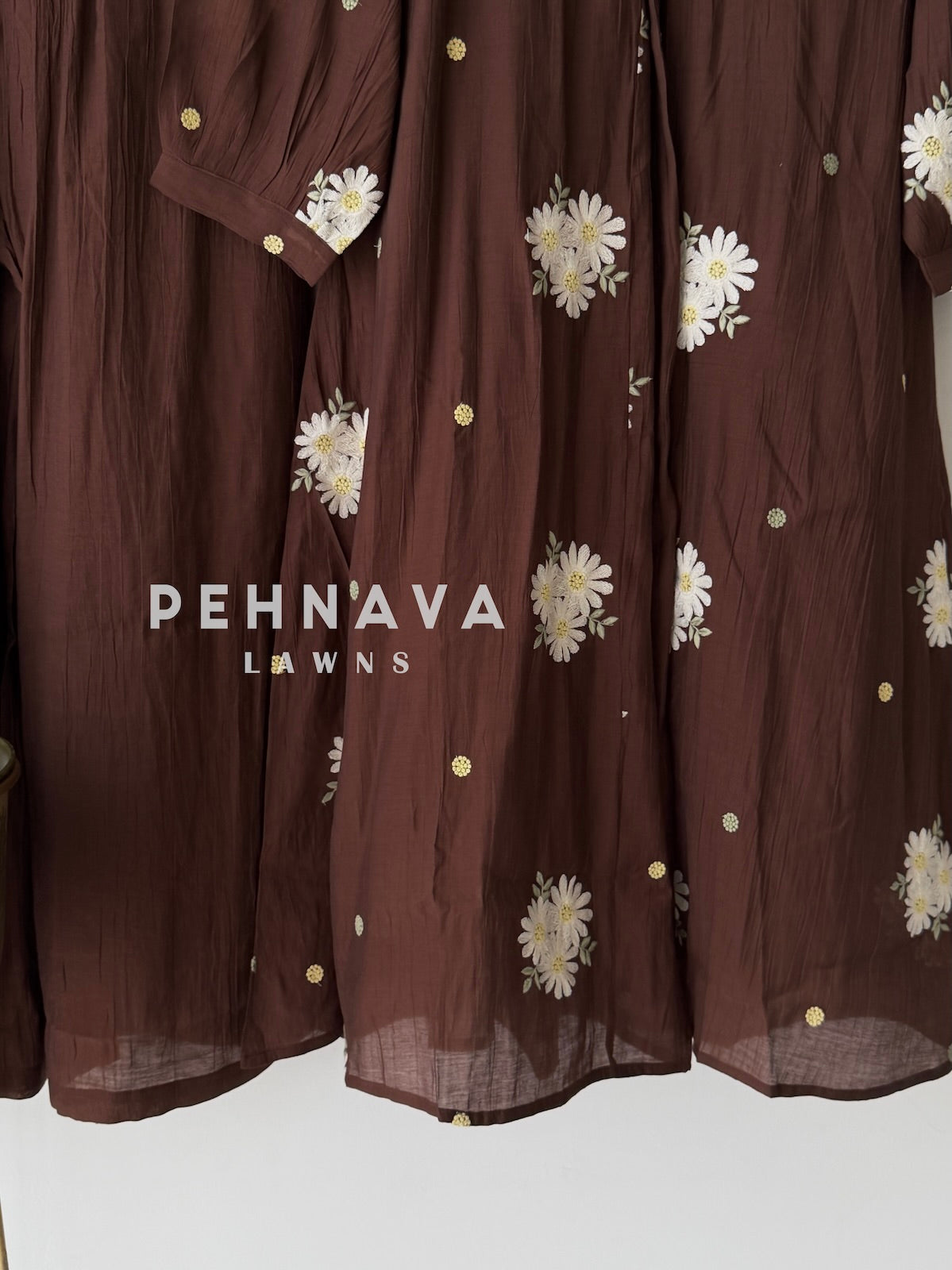 Floral Embroidered Imported Suit-2303