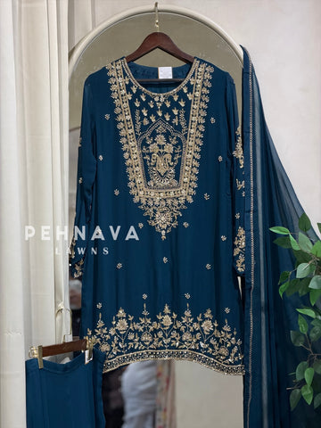 Premium  Handworked Sharara Suit