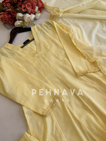 Cotton-Dotted Anarkali suit-7292