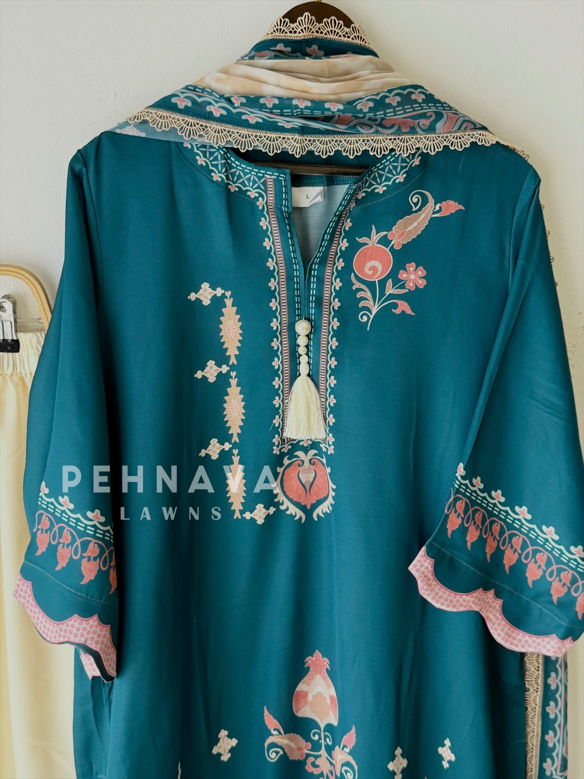 Printed Three Piece Suit J6165