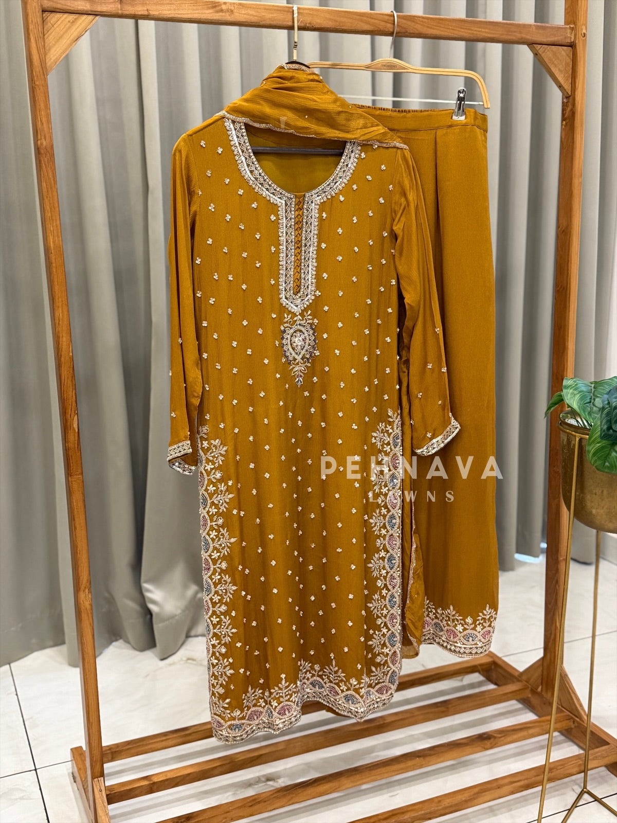 Premium Handworked Chinnon Suit-U4066