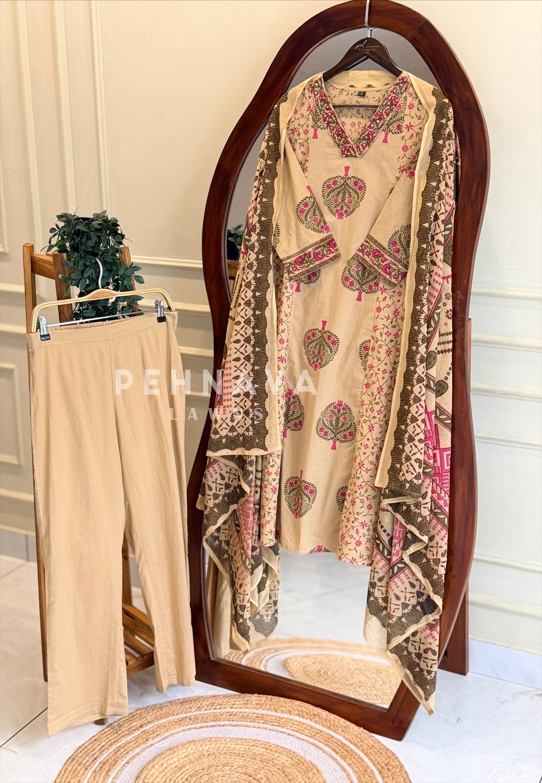 Floral Printed Three-Piece Set