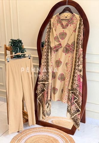 Floral Printed Three-Piece Set
