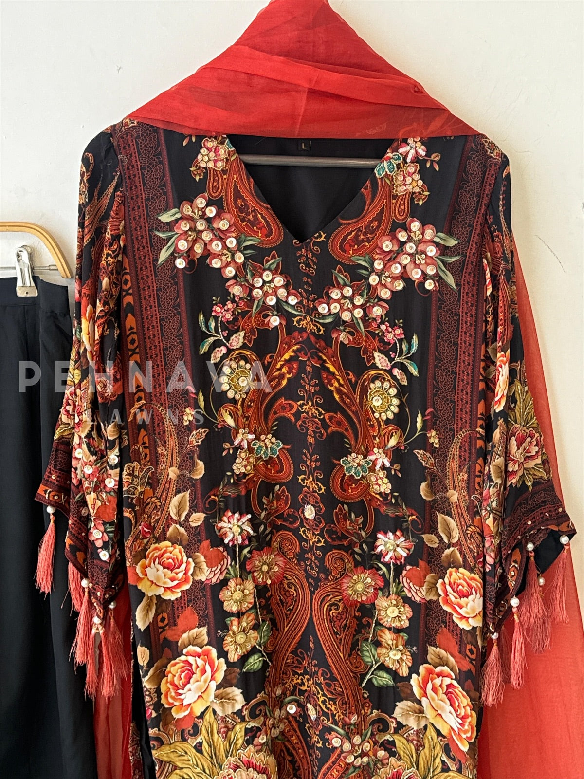 Premium Crepe Floral Suit No.3 - Pehnava Lawns