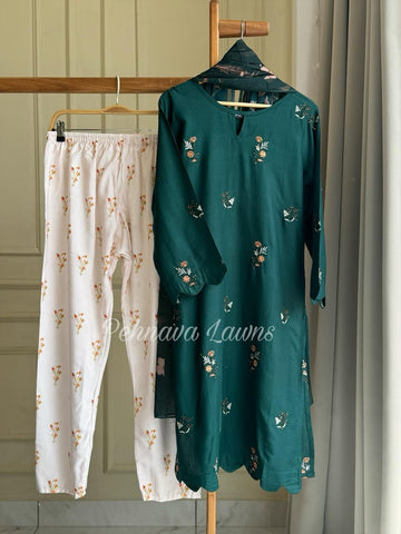 Stylish designer heavy embroidered tunic