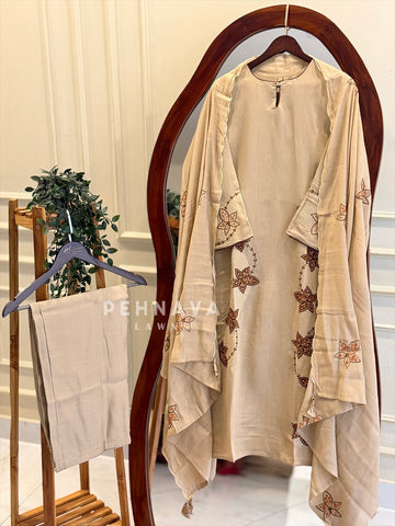 Floral Embroidered Suit Set