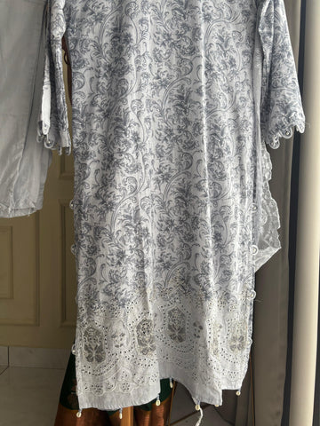 Cotton Embroidered Suit-1001