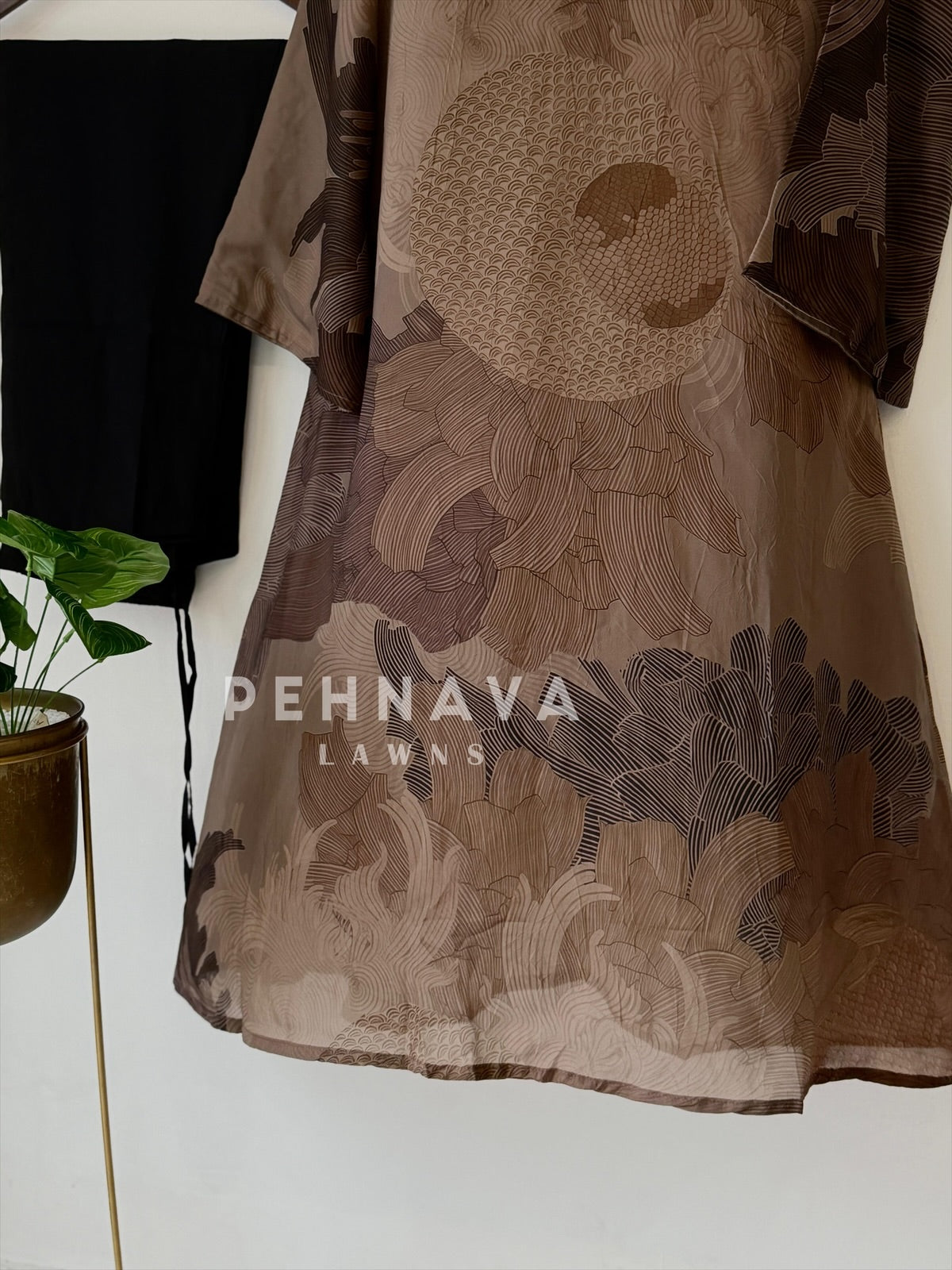 Printed Organza Ensemble Suit-4201