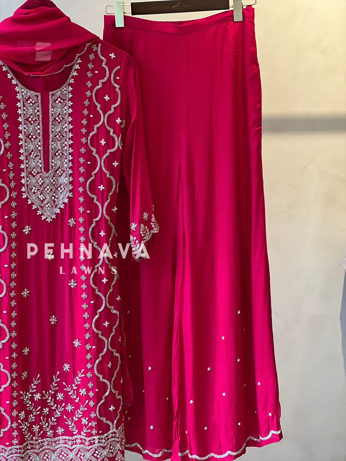 Heavily Handworked bottom with Pure Chiffon Dupata