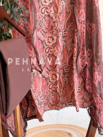 Paisley Printed Unstitched Suit (Dispatch Time 4-5 Days)