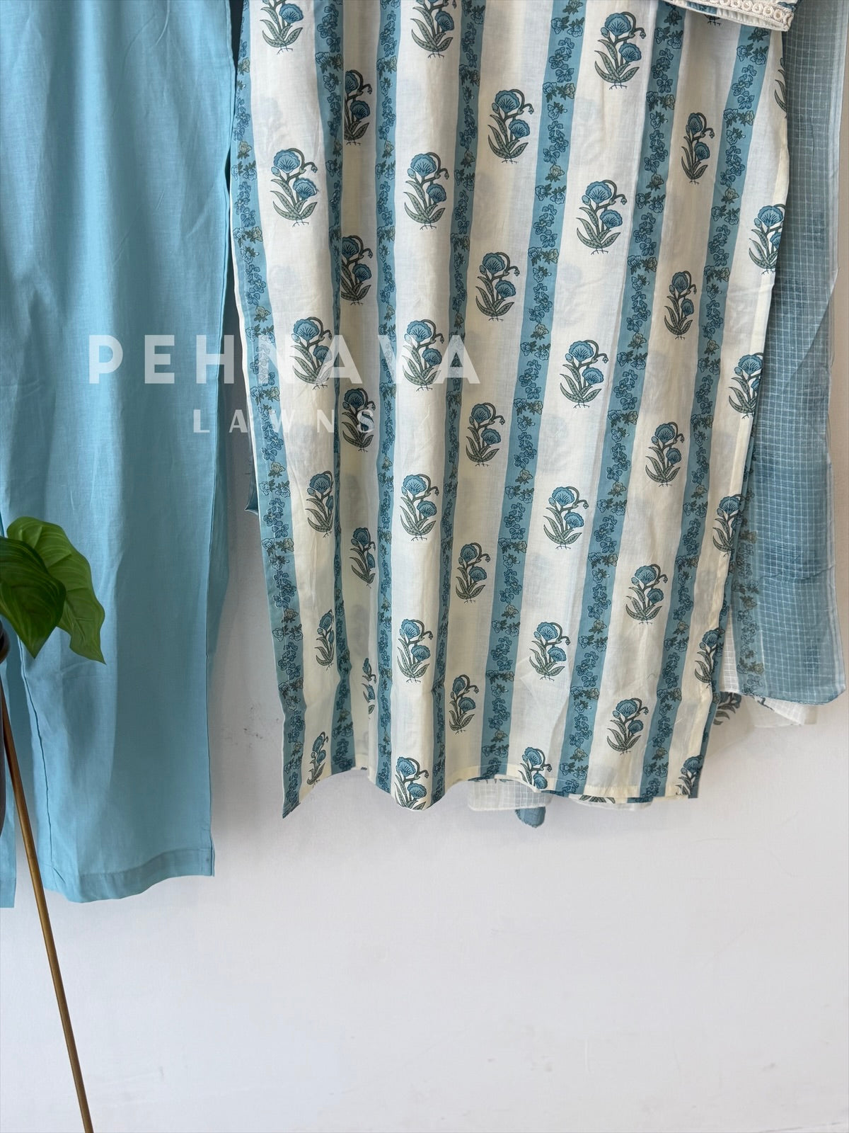 Floral Pattern Cotton Suit-4005/11082